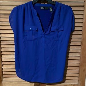 INC blue shirt, size petite S